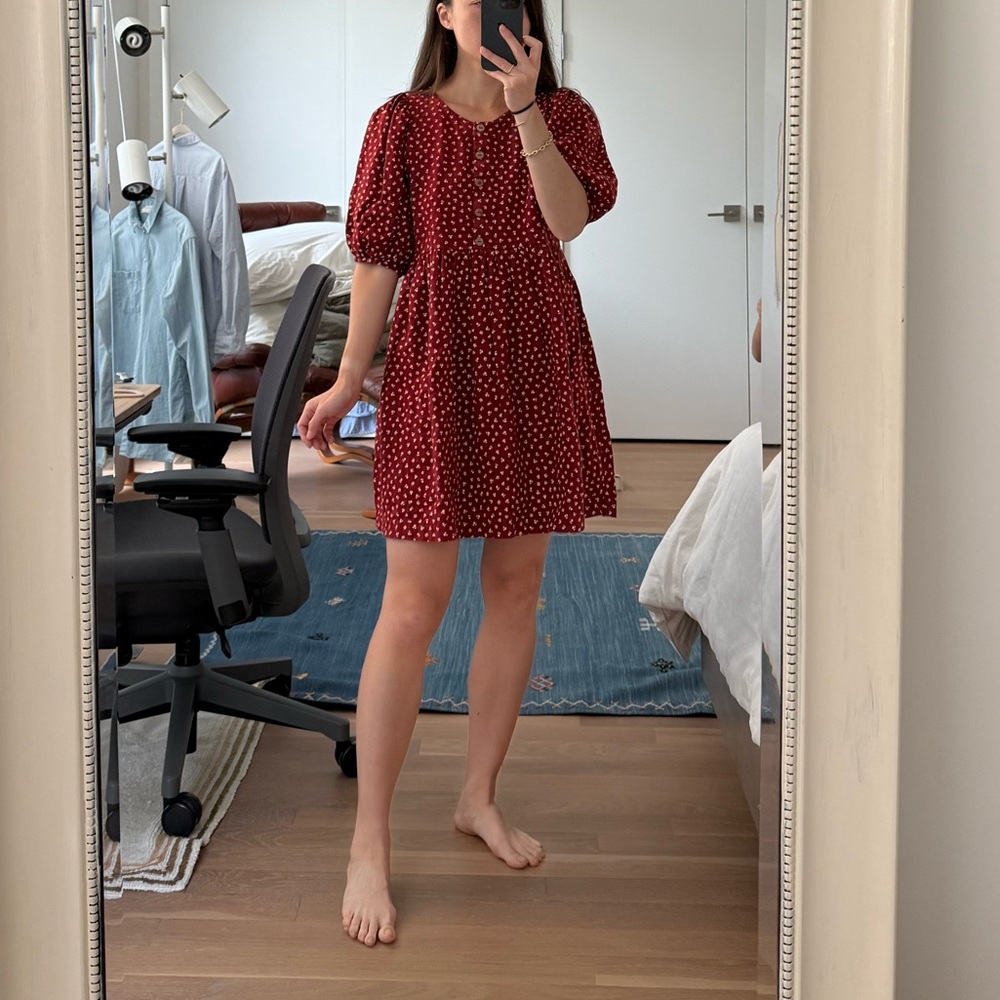 Notperfectlinen Tossa - Ruby Red Floral